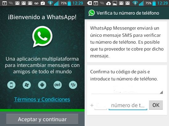 Codigo de verificación para iniciar sesión en WhatsApp