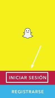 aplicación para iniciar sesión en Snapchat