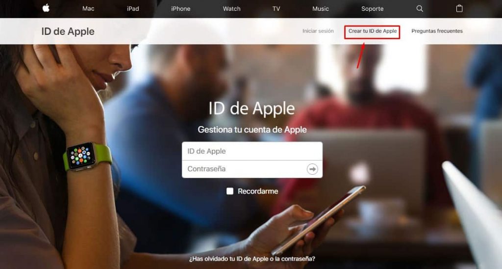 para iniciar sesión en iCloud necesitas un ID de Apple