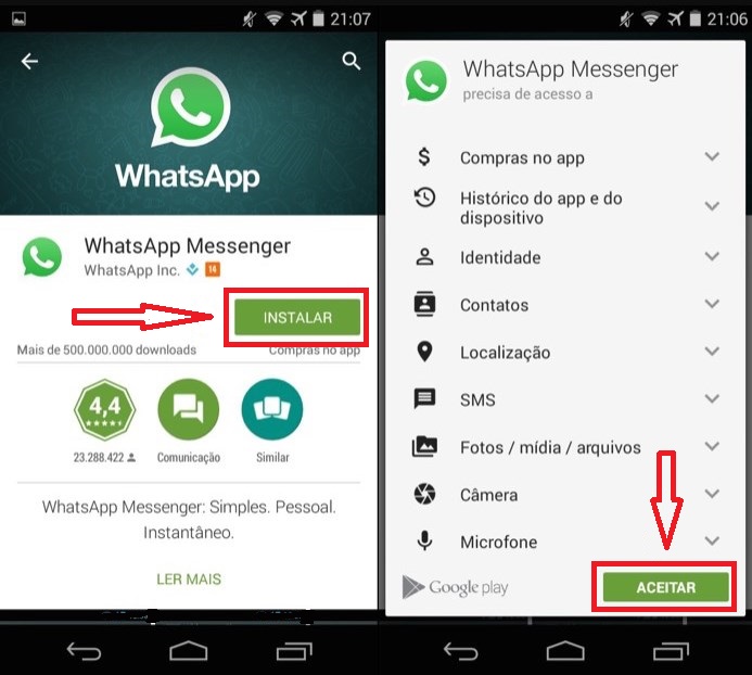 para iniciar sesión en WhatsApp debes instalar la aplicación